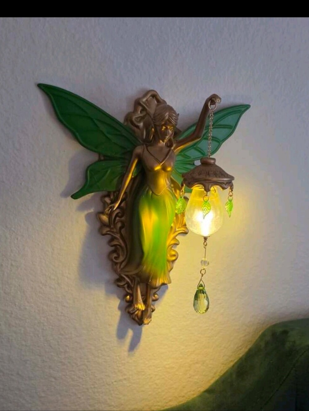 Green Fairy Wall Sconce Light - Brand Unspecified